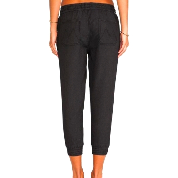 MOTHER Drawstring Trainer Crop Pants - Picture 2 of 6